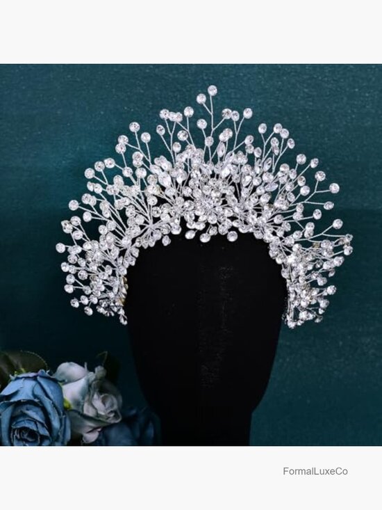 Handmade Rhinestone Wedding Headpiece Bridal Headband Hair Accessory main image 5